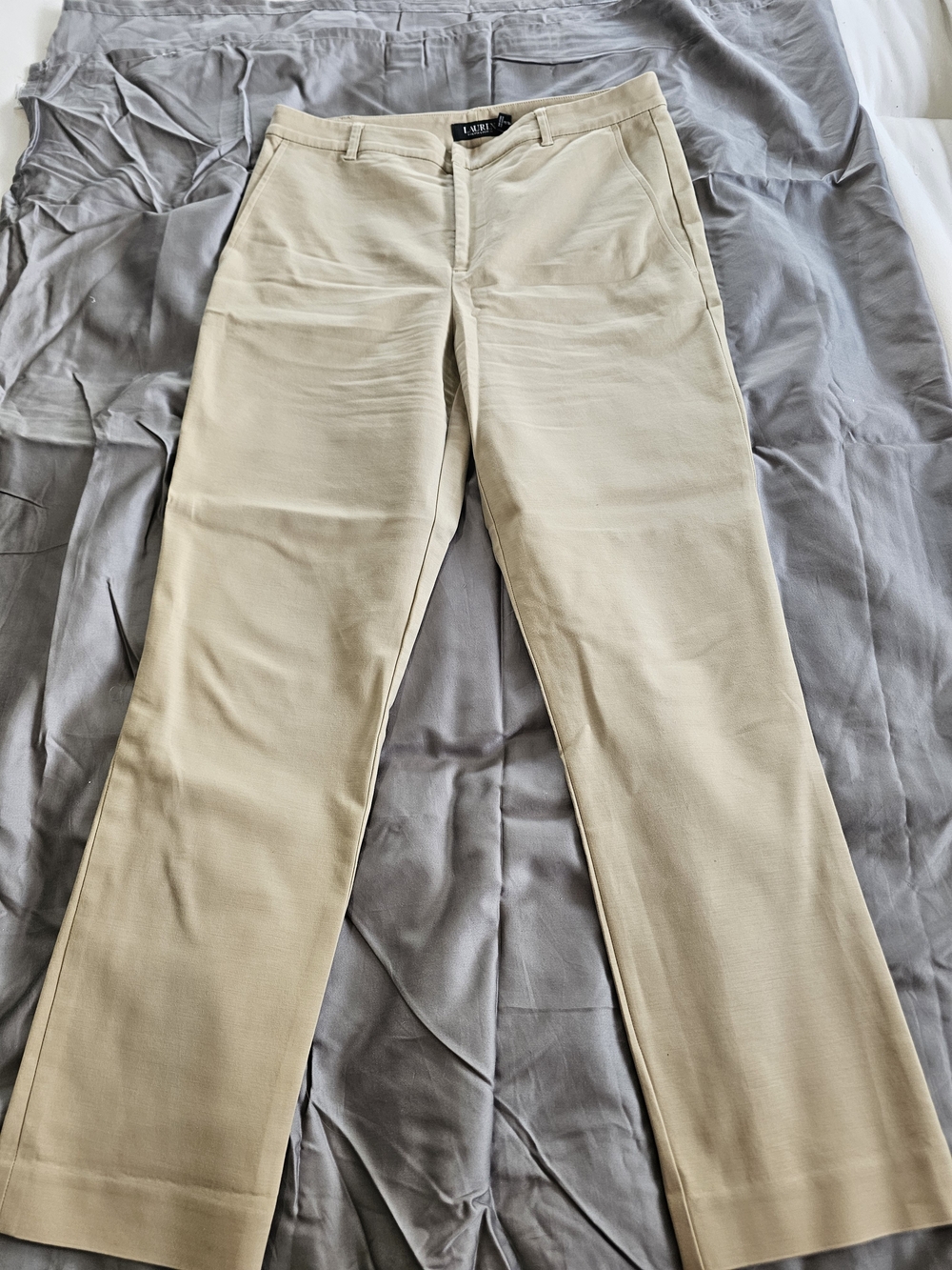 Laure Ralph Lauren Beige Women Trousers Size 10